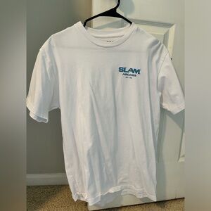 Slam White t shirt, sz medium